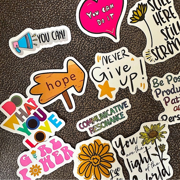 NEW - 11 stickers - positive sayings / encouragement classroom prizes Easter egg - Picture 7 of 7